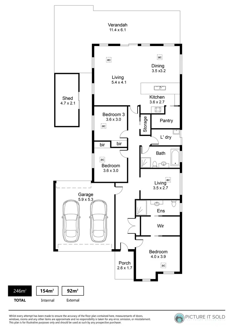 Floorplan of Homely house listing, 6 Edward John Parade, Eyre SA 5121