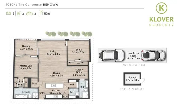 Floorplan of Homely apartment listing, 403C/1 The Concourse, Benowa QLD 4217