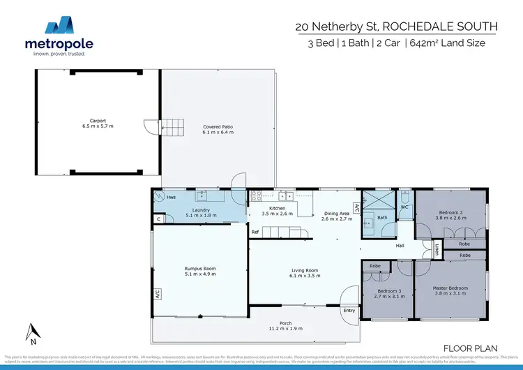 Floorplan of Homely house listing, 20 Netherby Street, Rochedale South QLD 4123