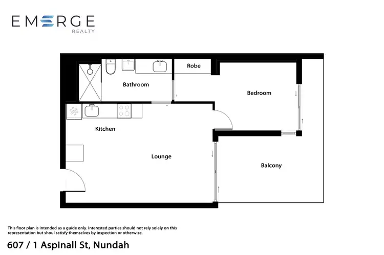 Floorplan of Homely apartment listing, 607/1 Aspinall St, Nundah QLD 4012
