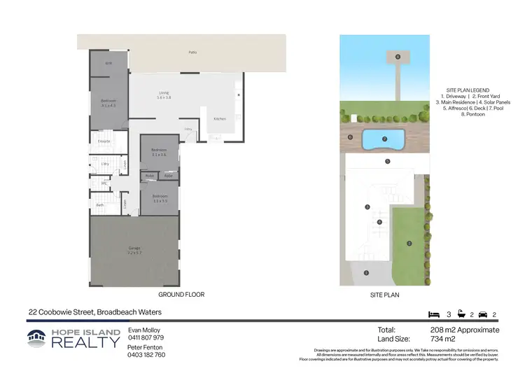 Floorplan of Homely house listing, 22 Coobowie Street, Broadbeach Waters QLD 4218
