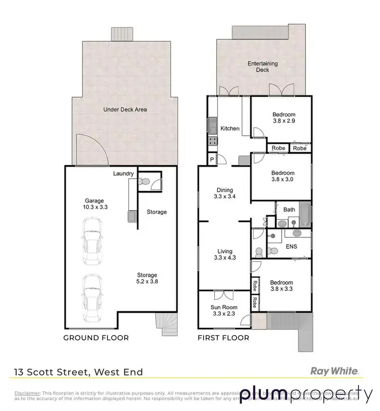 Floorplan of Homely house listing, 13 Scott Street, West End QLD 4101