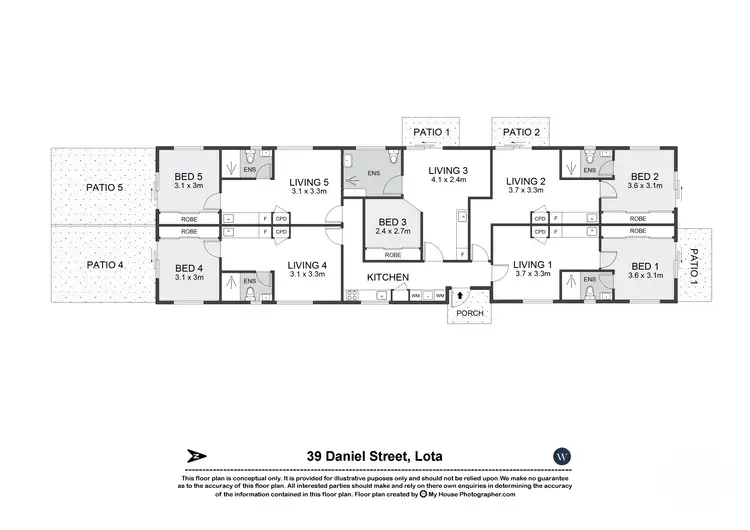 Floorplan of Homely unit listing, 39 Daniel St, Lota QLD 4179