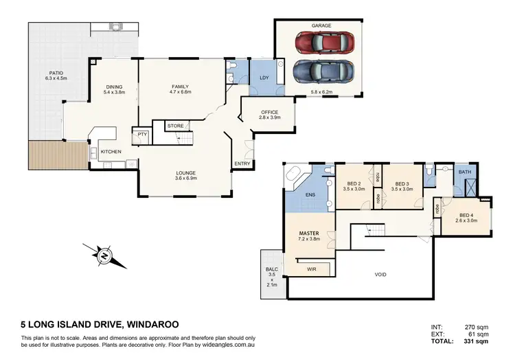 Floorplan of Homely house listing, 5 Long Island Drive, Windaroo QLD 4207