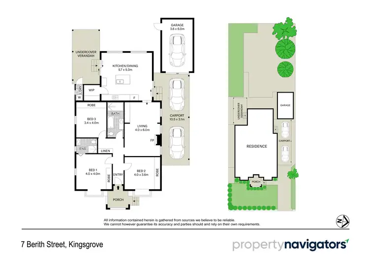 Floorplan of Homely house listing, 7 Berith Street, Kingsgrove NSW 2208