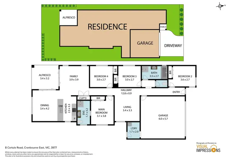 Floorplan of Homely house listing, 8 Cortula Road, Cranbourne East VIC 3977
