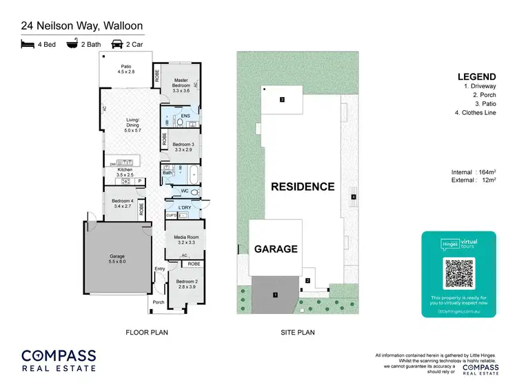 Floorplan of Homely house listing, 24 Neilson Way, Walloon QLD 4306