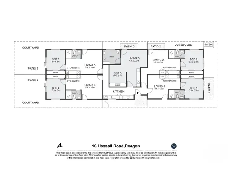 Floorplan of Homely unit listing, 3/16 Hassall Road, Deagon QLD 4017