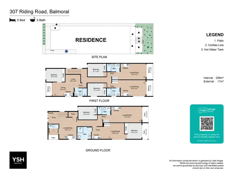 Floorplan of Homely unit listing, 2/307 Riding Road, Balmoral QLD 4171