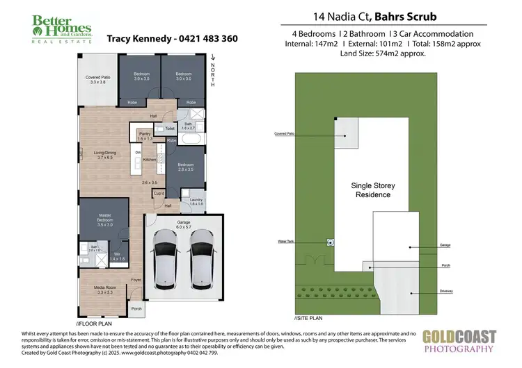 Floorplan of Homely house listing, 14 Nadia Crt, Bahrs Scrub QLD 4207