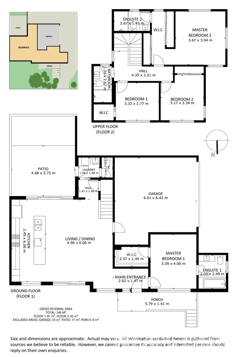 Floorplan of Homely townhouse listing, 1/18 Chippewa Avenue, Donvale VIC 3111