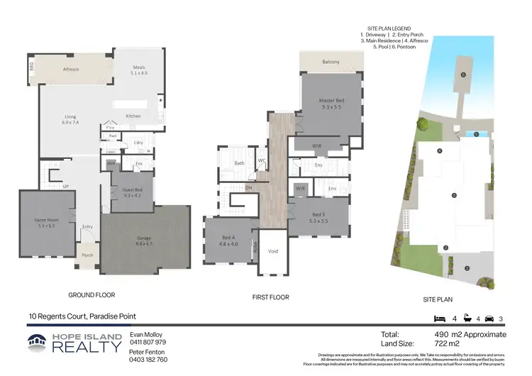 Floorplan of Homely house listing, 10 Regents Court, Sovereign Islands QLD 4216