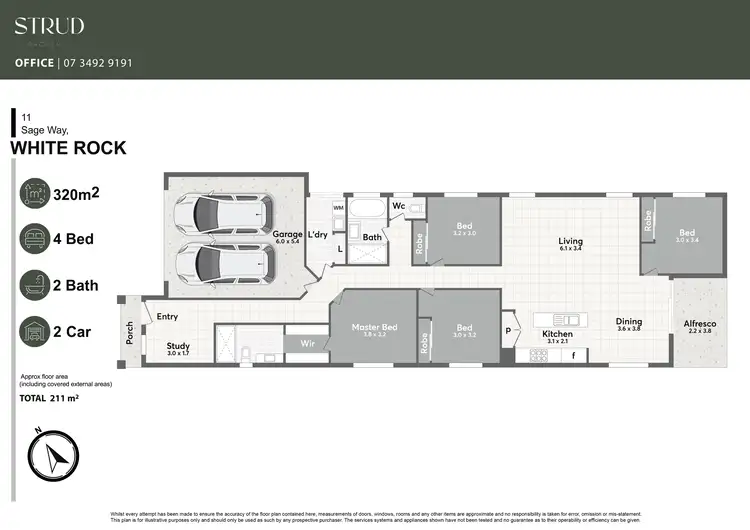 Floorplan of Homely house listing, 11 Sage Way, White Rock QLD 4306
