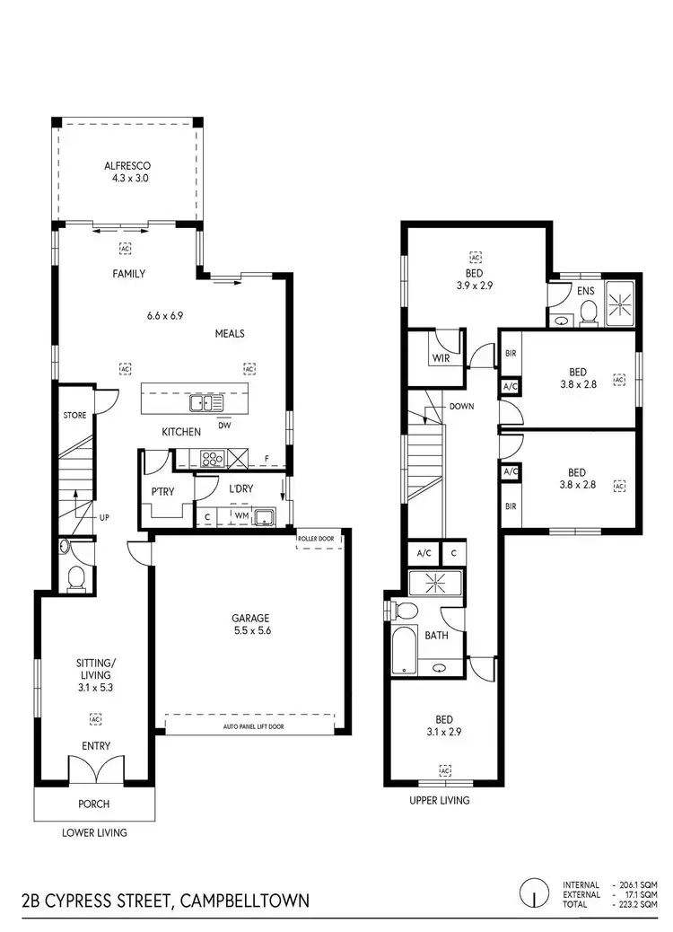 Floorplan of Homely house listing, 2B Cypress Street, Campbelltown SA 5074