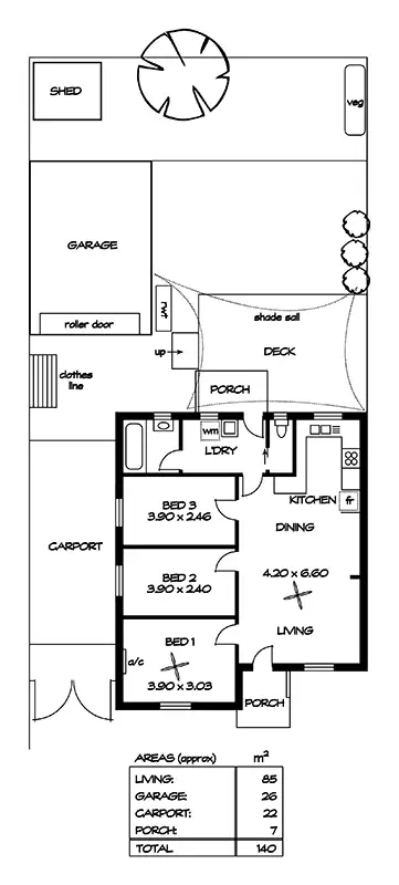 Floorplan of Homely house listing, 19 Dimboola Street, Taperoo SA 5017