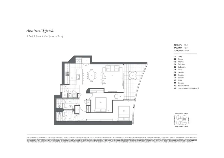 Floorplan of Homely apartment listing, 2802/15 Manning Street, South Brisbane QLD 4101