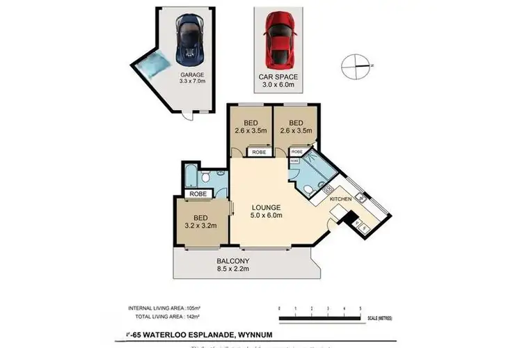 Floorplan of Homely apartment listing, 2/65 Waterloo Esplanade, Wynnum QLD 4178