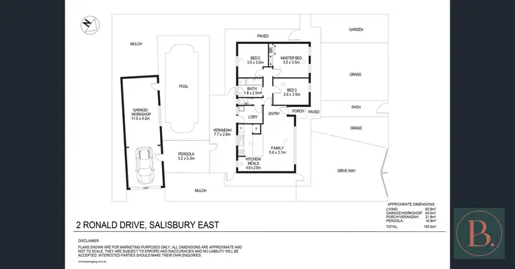 Floorplan of Homely house listing, 2 Ronald Drive, Salisbury East SA 5109