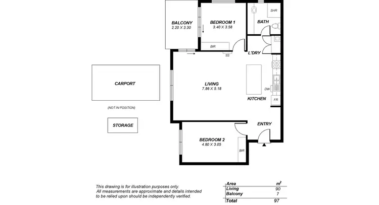 Floorplan of Homely apartment listing, 4/30 Light Terrace, Lightsview SA 5085