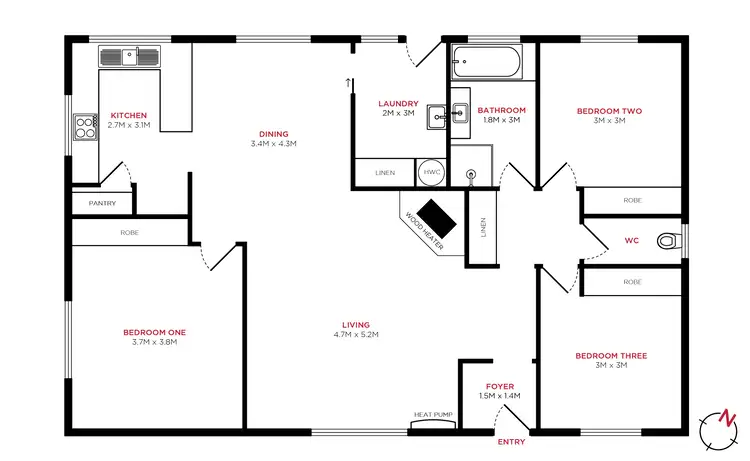 Floorplan of Homely house listing, 63 Rowland Crescent, Summerhill TAS 7250