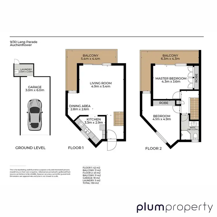 Floorplan of Homely unit listing, 9/30 Lang Parade, Auchenflower QLD 4066