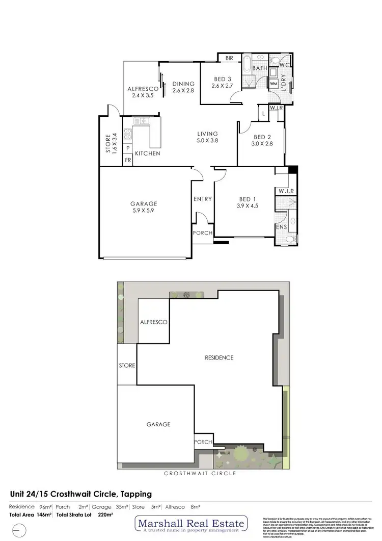 Floorplan of Homely house listing, 24/15 Crosthwait Cir, Tapping WA 6065