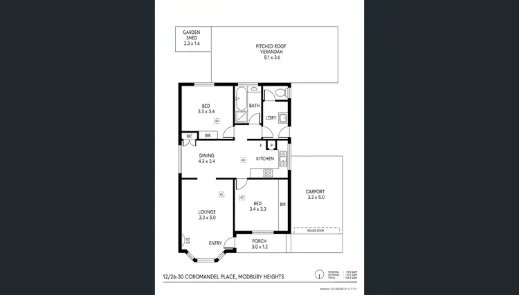 Floorplan of Homely house listing, 12/26-30 Coromandel Place, Modbury Heights SA 5092