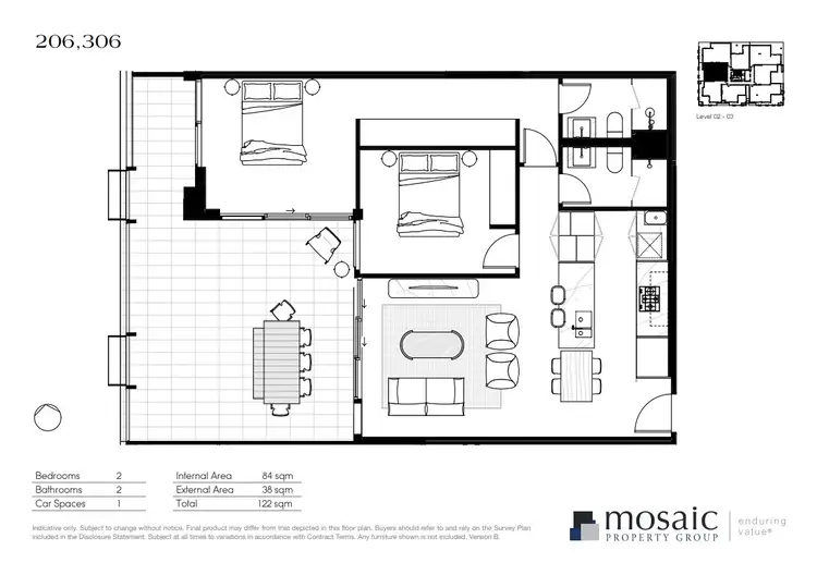 Floorplan of Homely apartment listing, 306/28 Lissner St, Toowong QLD 4066