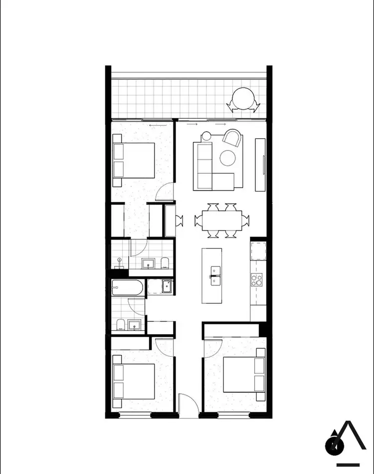 Floorplan of Homely unit listing, 402/14 Flour Mill Way, Summer Hill NSW 2130