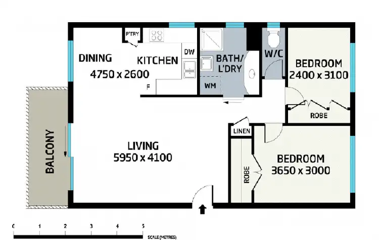 Floorplan of Homely unit listing, 6/8 Barradine Street, Greenslopes QLD 4120