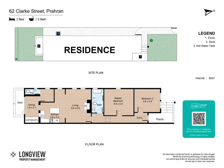 Floorplan of Homely house listing, 62 Clarke Street, Prahran VIC 3181