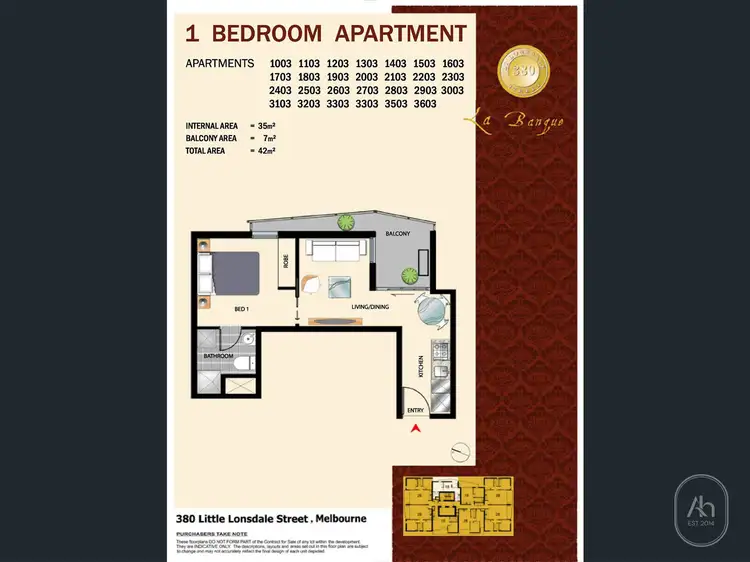 Floorplan of Homely apartment listing, 1103/380 Little Lonsdale Street, Melbourne VIC 3000
