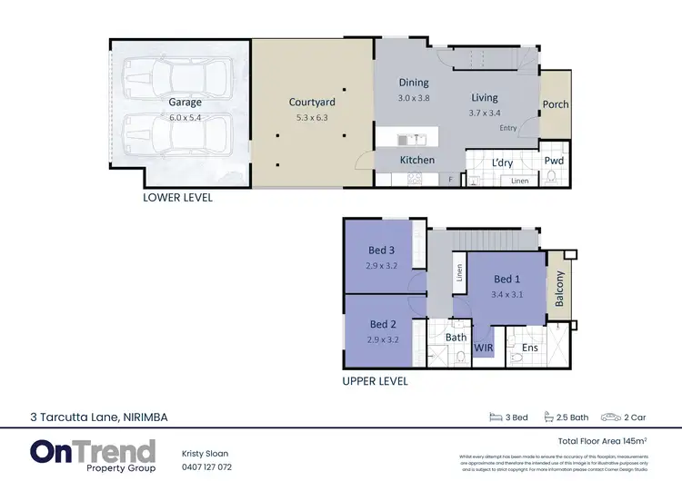 Floorplan of Homely terrace listing, 3 Tarcutta Lane, Banya QLD 4551