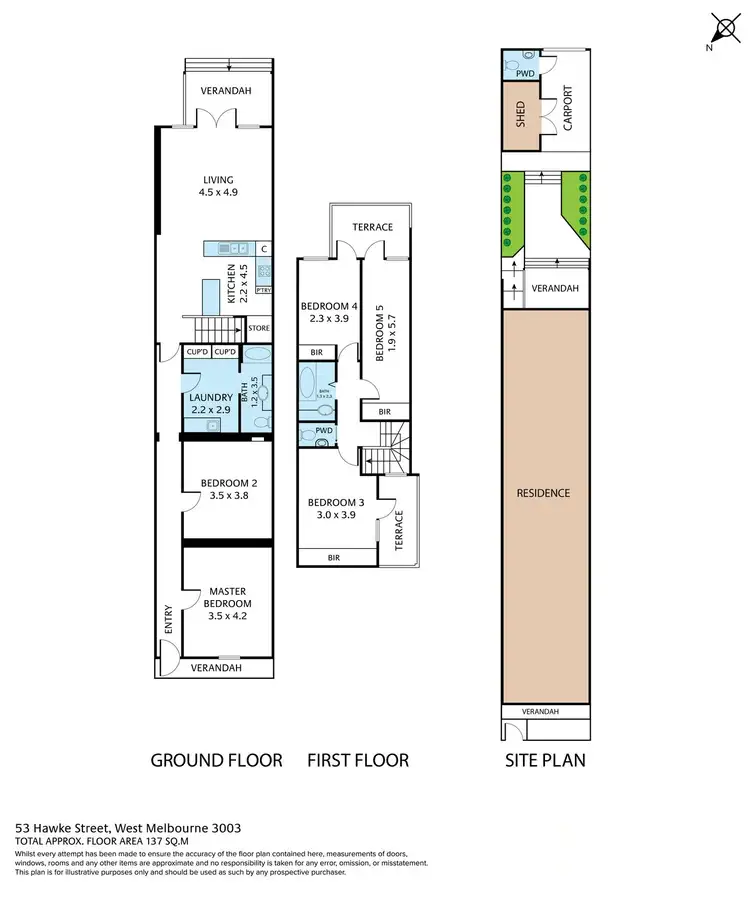 Floorplan of Homely house listing, 53 Hawke Street, West Melbourne VIC 3003
