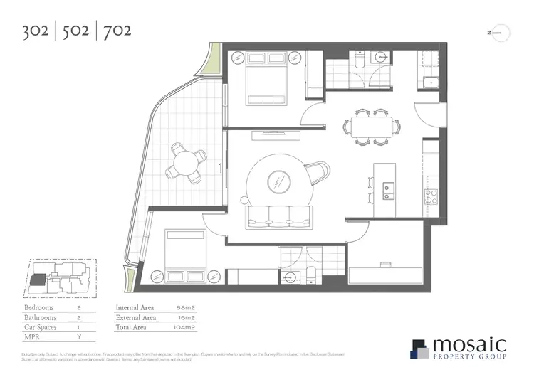 Floorplan of Homely apartment listing, 702/36 Sylvan Road, Toowong QLD 4066