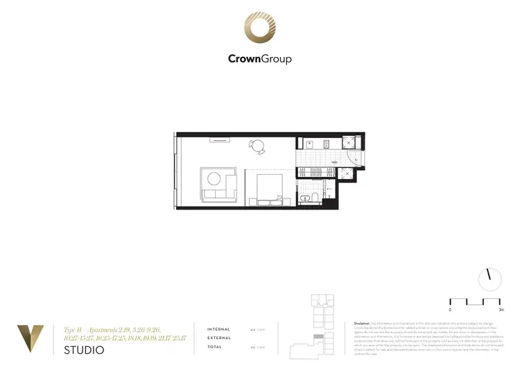 Floorplan of Homely apartment listing, 626/45 Macquarie Street, Parramatta NSW 2150