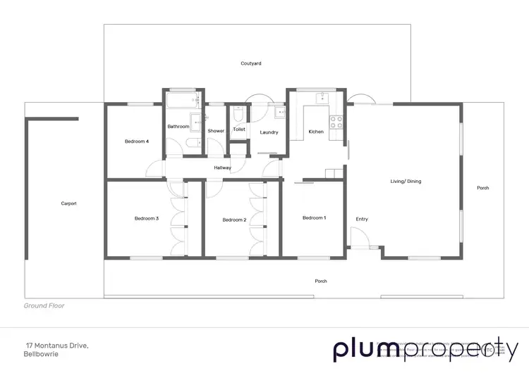 Floorplan of Homely house listing, 17 Montanus Drive, Bellbowrie QLD 4070