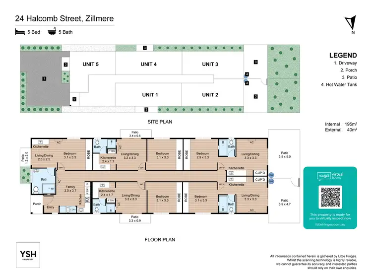 Floorplan of Homely apartment listing, 2/24 Halcomb St, Zillmere QLD 4034