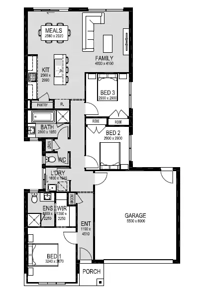 Floorplan of Homely house listing, 43 Drumchapel Crescent, Strathtulloh VIC 3338