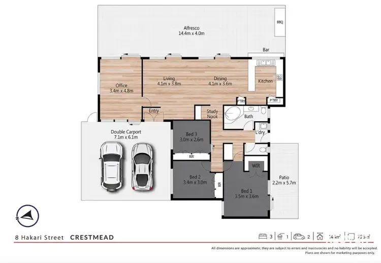 Floorplan of Homely house listing, 8 Hakari Street, Crestmead QLD 4132