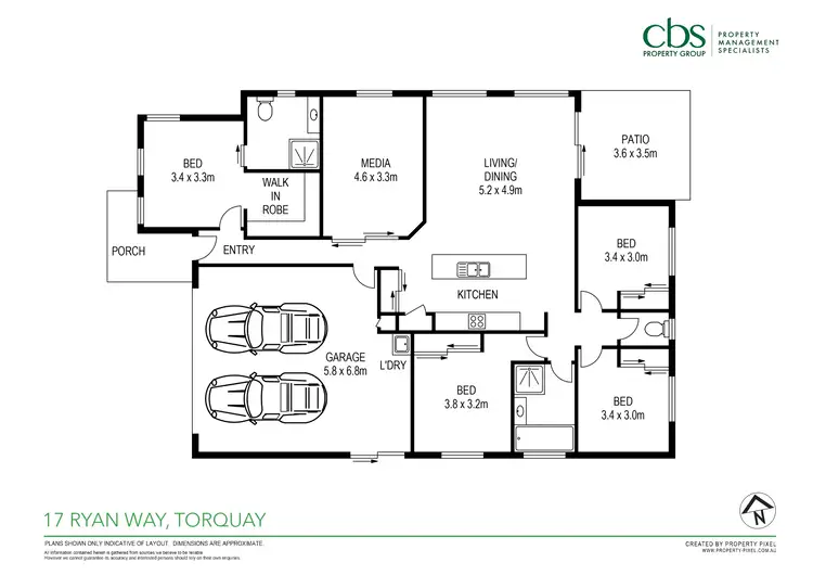 Floorplan of Homely house listing, 17 Ryan Way, Torquay QLD 4655