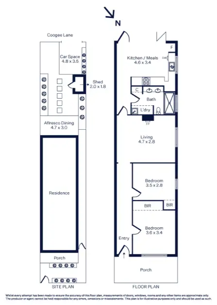 Floorplan of Homely house listing, 58 Railway Crescent, Williamstown VIC 3016