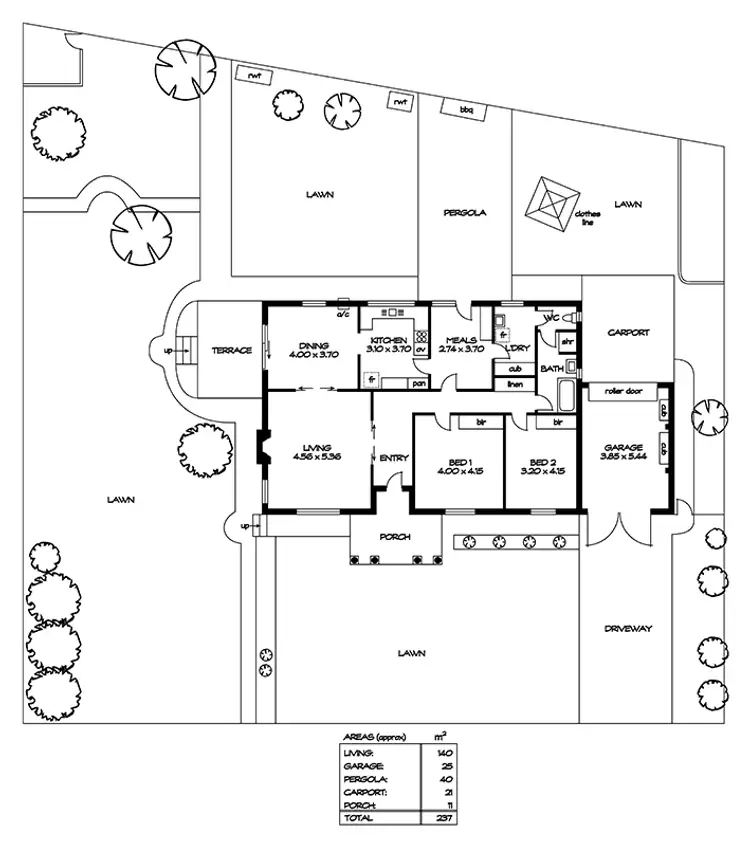 Floorplan of Homely house listing, 5 Willow Avenue, Manningham SA 5086