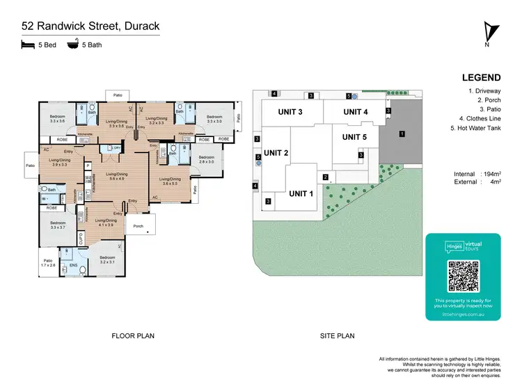 Floorplan of Homely apartment listing, 1/52 Randwick St, Durack QLD 4077