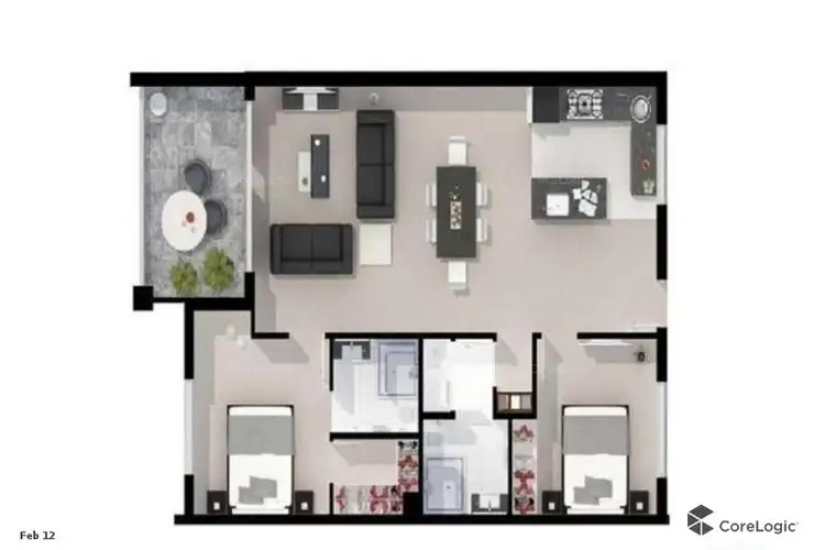 Floorplan of Homely apartment listing, 4/2 Walsh Loop, Joondalup WA 6027