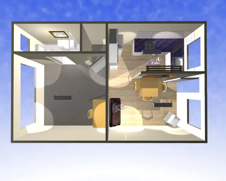 Floorplan of Homely unit listing, 2/33 Highview Terrace, St Lucia QLD 4067