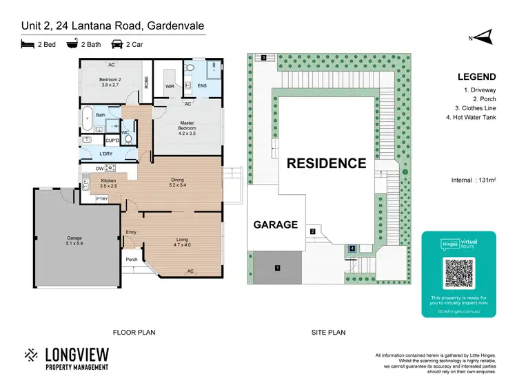 Floorplan of Homely house listing, 2/24 Lantana Road, Gardenvale VIC 3185