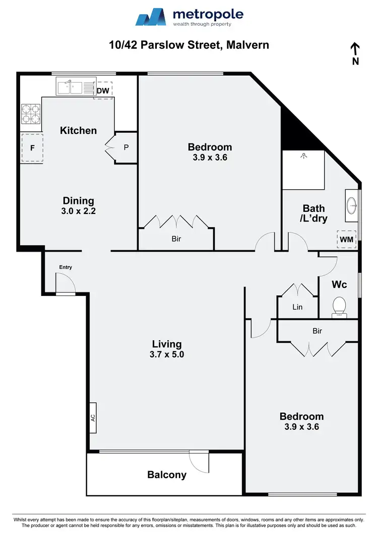 Floorplan of Homely apartment listing, 10/42-46 Parslow Street, Malvern VIC 3144