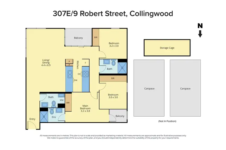 Floorplan of Homely apartment listing, 307E/9 Robert Street, Collingwood VIC 3066