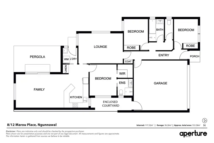 Floorplan of Homely townhouse listing, 8/12 Marou Place, Ngunnawal ACT 2913
